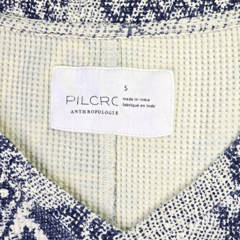 Anthropologie Top Women Small Patchwork Relaxed Cotton Boxy Boho Hippie Casual - Picture 4 of 13